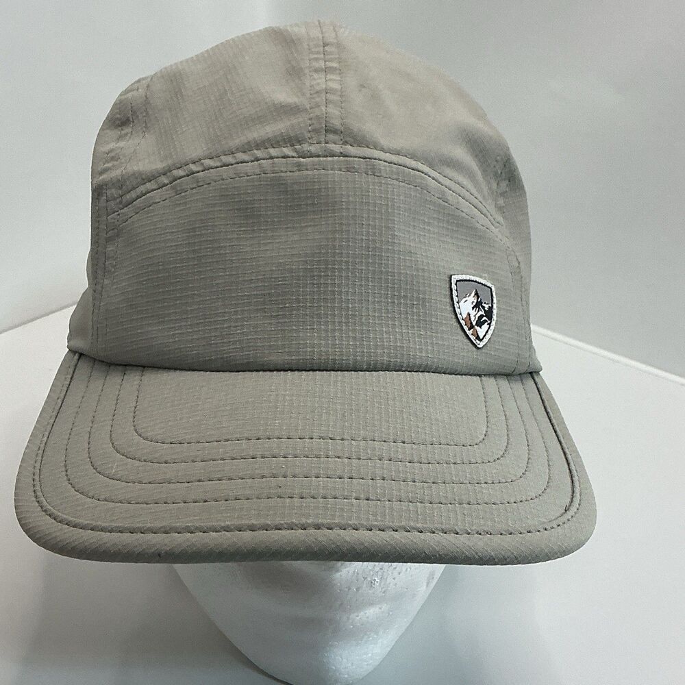 Kuhl Men’s Grey Performance Hiking Cap Mountain Logo Adjustable Strap